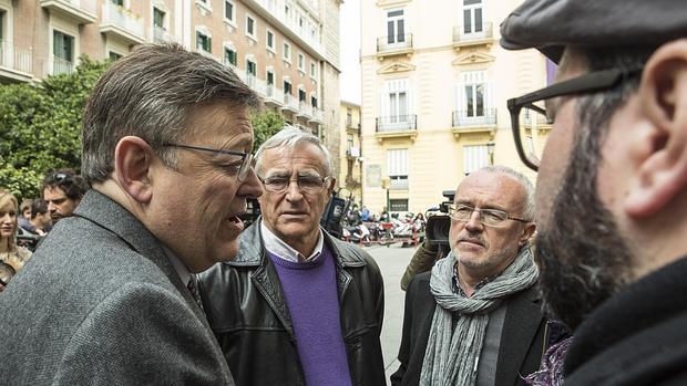 Ribó y Montiel conversan con el presidente de la Generalitat en una imagen de archivo