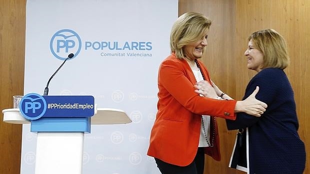 Imagen de Bonig con la ministra Báñez tomada esrte sábado en Valencia