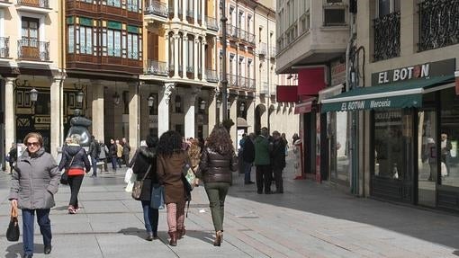 La calle Mayor de Palencia