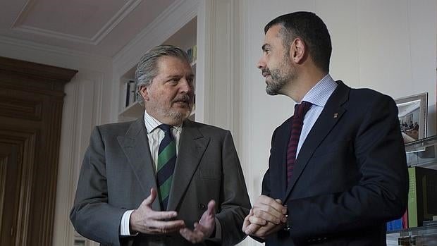 Santi VIla, el pasado mes de febrero, durante su encuentro con el Ministro de Cultura