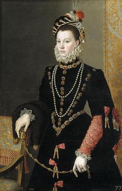 Retrato de la reina consorte Isabel de Valois atribuido a Juan Pantoja de la Cruz