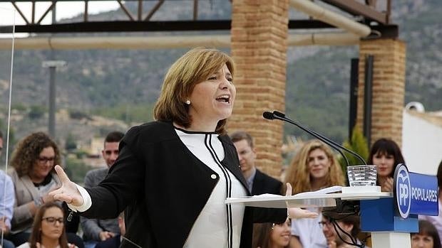 Isabel Boning, en un acto del PP en la provincia de Alicante.