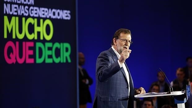 Mariano Rajoy durante el acto que ha celebrado este domingo en Córdoba