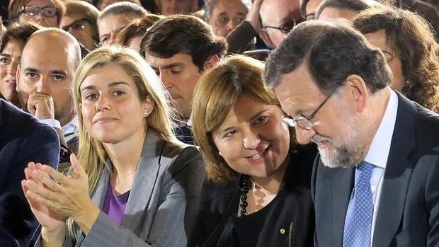 Rajoy, en su visita a Orihuela en la pasada campaña electoral.