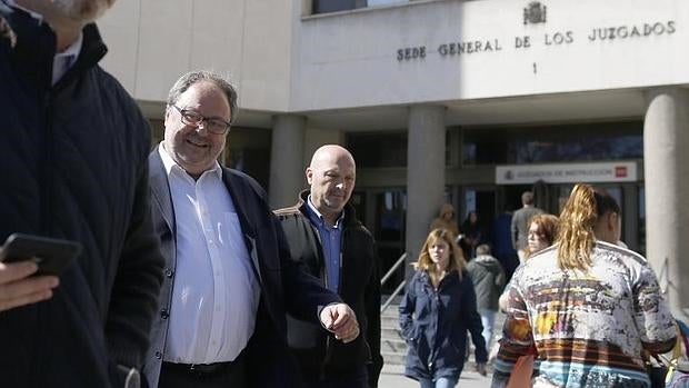 Barbero, a su salida ayer de los juzgados de Plaza de Castilla