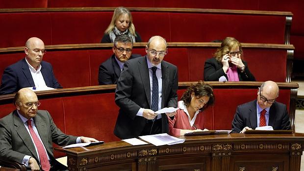 Eusebio Monzó, en un pleno del Ayuntamiento de Valencia