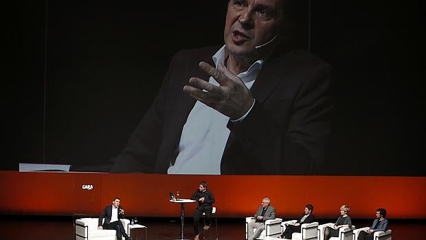 Arnaldo Otegui, en el foro celebrado en el Kursaal de San Sebastián