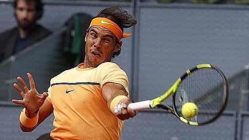 Rafael Nadal, durante su partido con Joao Sousa