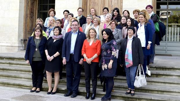 Benjamín Prieto con miembros de Amfar en Cuenca