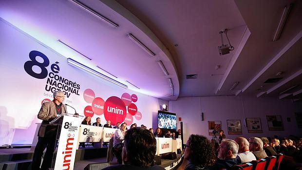 Imagen de Ribó tomada el pasado viernes durante el congreso de UGT en Valencia