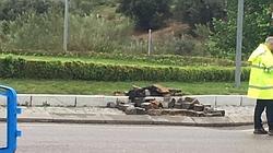 Las fuertes lluvias obligan a cortar el tráfico en la salida de la ciudad por la avenida de Madrid