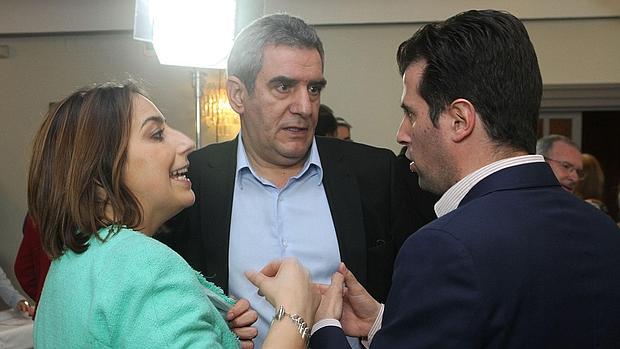 Miriam Andrés, Julio Villarrubia y Luis Tudanca en una imagen de archivo