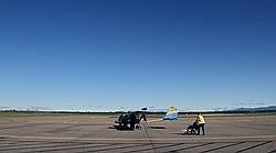 A punto de realizar el bautismo de vuelo