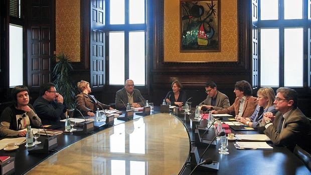 Una reunión de la Mesa del Parlament