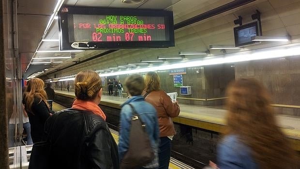 Estación de Avenida de América, esta mañana