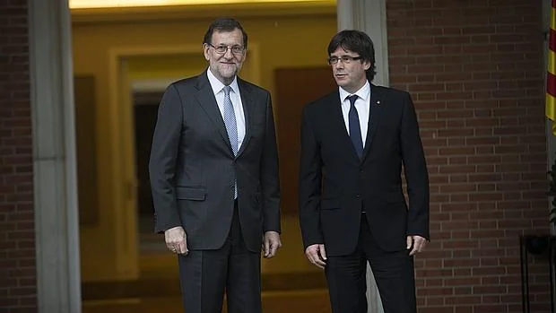 Rajoy y Puigdemont durante uno de sus encuentros