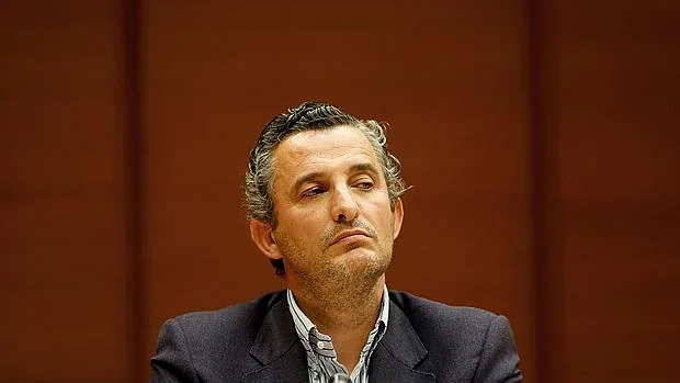 Pedro García, durante su comparecencia en la comisión del metro