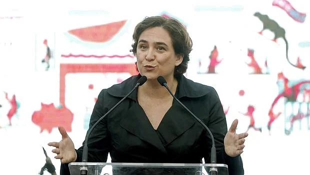Ada Colau, en un acto de Barcelona en Comú