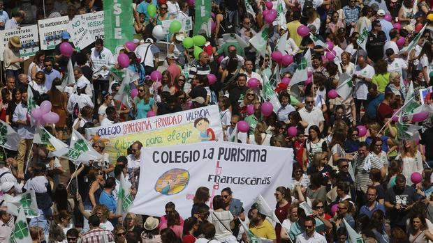 Imagen de la manifestación del pasado día 22 de mayo en Valencia