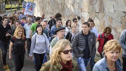 El candidato a lendakari Arnaldo Otegui en el País Vasco por EH Bildu