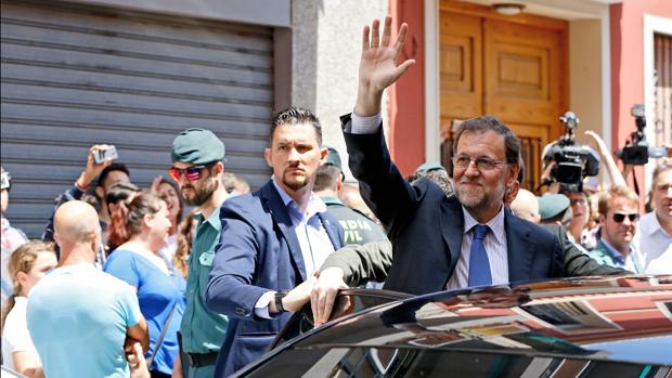 Mariano Rajoy, durante su visita a Alfafar el pasado mes