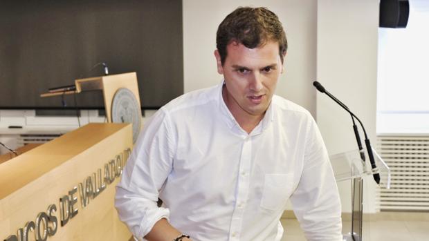 El presidente de Ciudadanos, Albert Rivera, el pasado 6 de junio en Valladolid