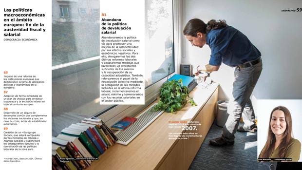 El líder de Podemos en su programa de «IKEA»