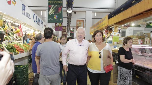 Imagen de Margallo durante su visita de este sábado a Denia