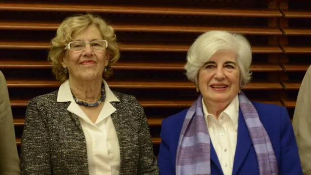 Manuela Carmena y Francisca Sauquillo, en la presentación del Comisionado el pasado mayo