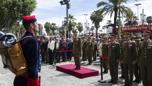 Un momento del acto de homenaje de esta mañana