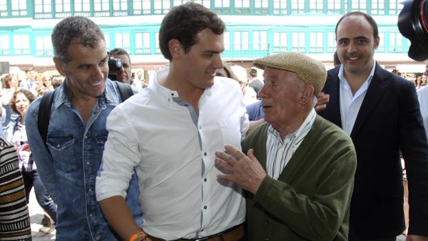 Albert Rivera, ayer en Almagro