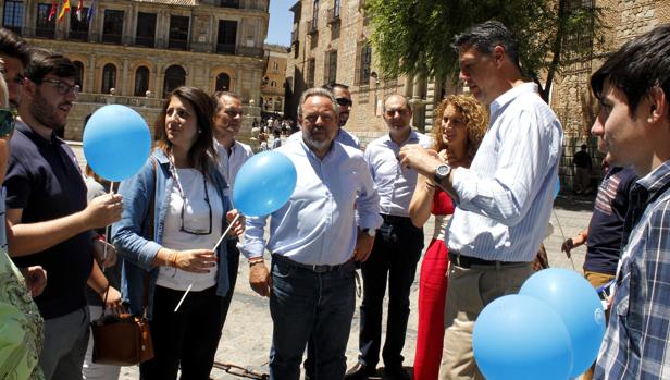 Xabier García Albiol con Jesús Labrador durante su viisita a Toledo