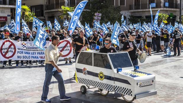 Imagen de la manifestación celebrada este miércoles en Valencia