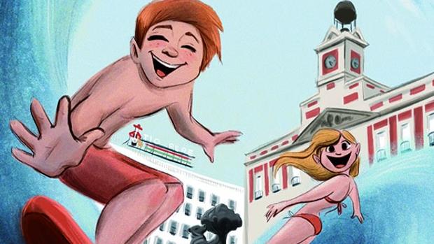 Una playa infantil junto a la Gran Vía