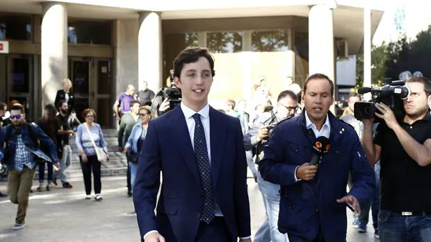 El pequeño Nicolás al salir de los Juzgados de Plaza Castilla el pasado septiembre