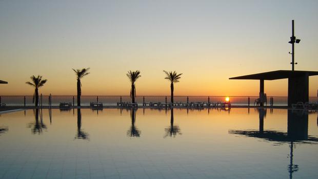 Atardecer desde el Club Natació Barceloneta