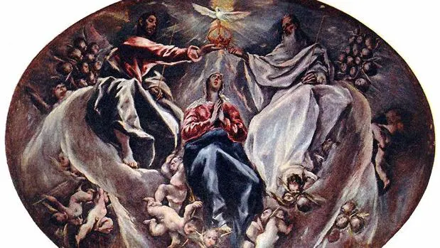 La Coronación de la Virgen, obra maesta de la última etapa del cretense