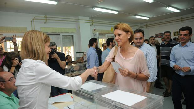 Cospedal votó en Albacete