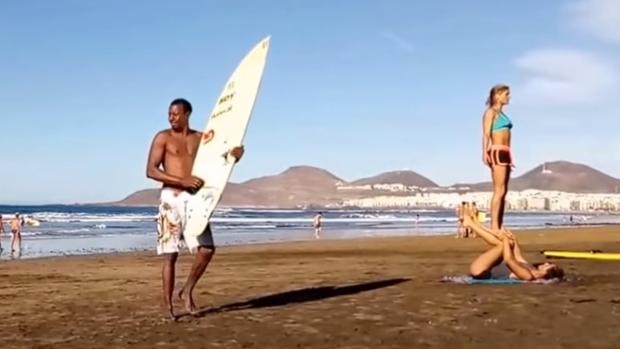 La playa de Las Canteras, donde más se liga en Canarias