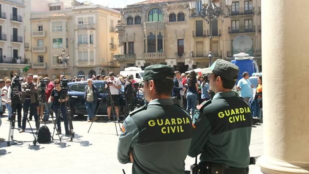 El Ayuntamiento de Reus, durante un registro de la Guardia Civil