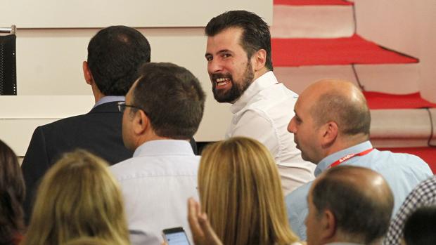 Luis Tudanca, esta mañana en el Comité Federal del PSOE