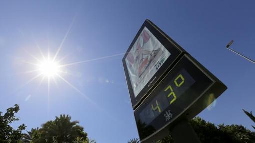 Un termómetro a pie de calle