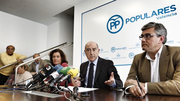 Imagen de archivo de los concejales del PP en Valencia