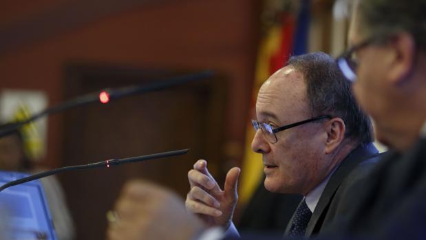 José María Linde, durante su conferencia en la Cámara de Comercio de Zaragoza