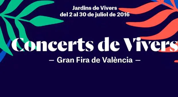 Imagen del cartel de conciertos de Viveros