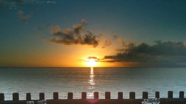 Una puesta de sol desde el que se llamará TUI Blue Jardín Tropical