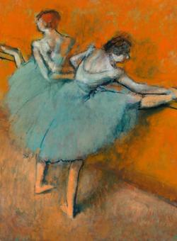 «Bailarinas en la barra», de Degas