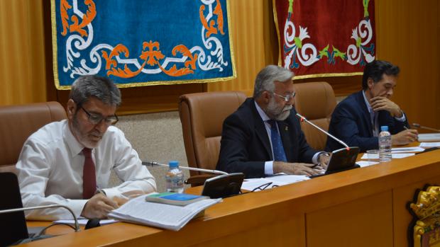 Jaime Ramos en el pleno del Ayuntamiento