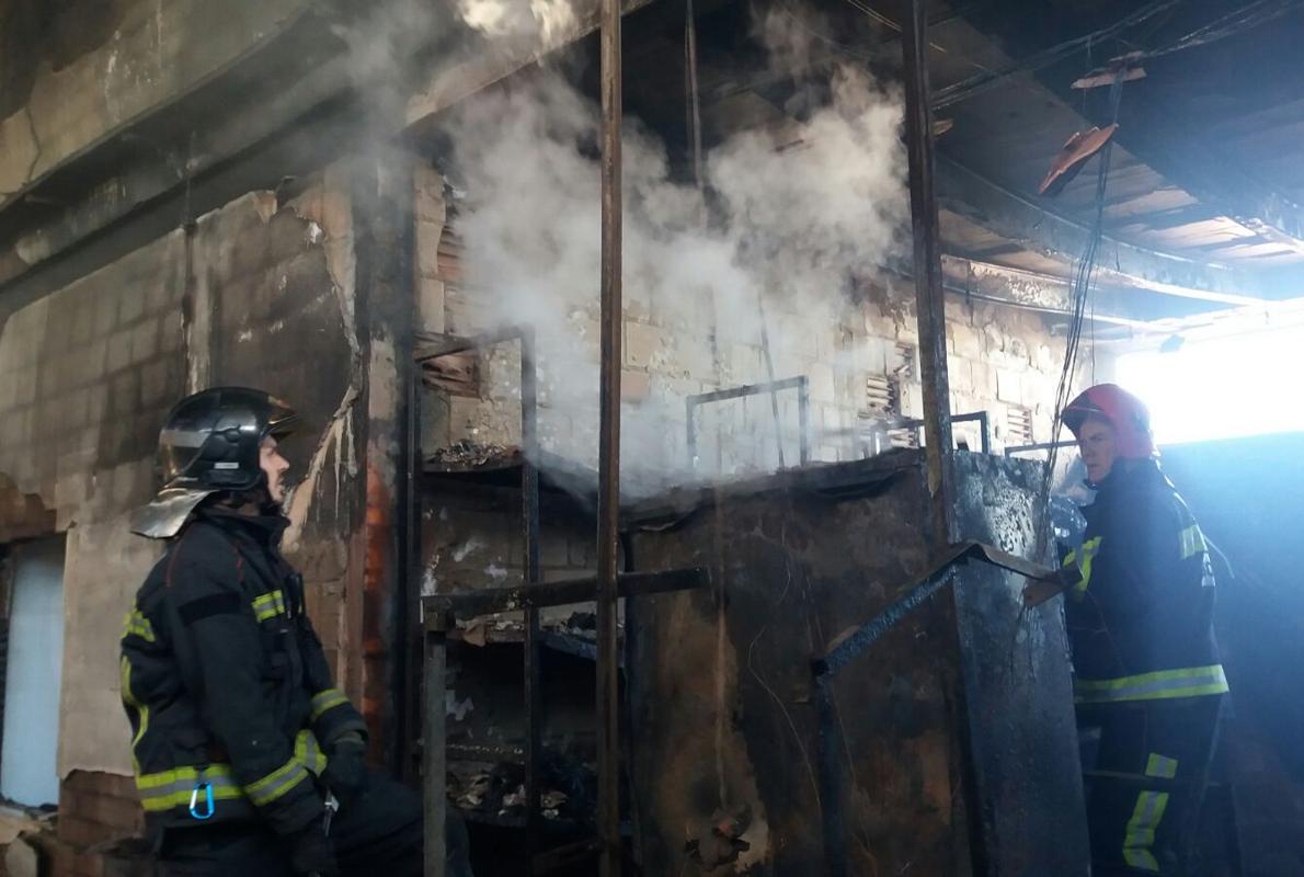 Estado en el que ha quedado el interior de la planta