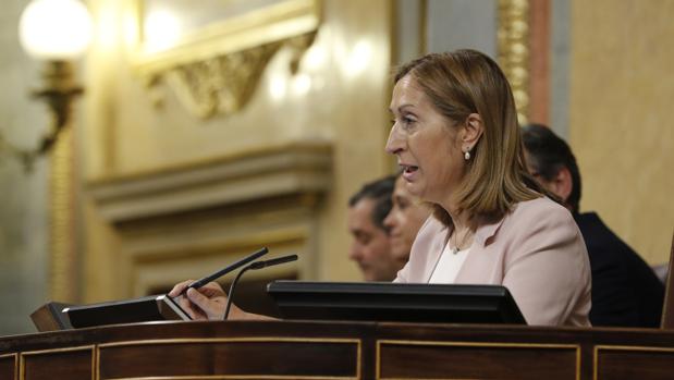 Ana Pastor, en su intervención tras ser elegida este martes presidenta del Congreso de los Diputados